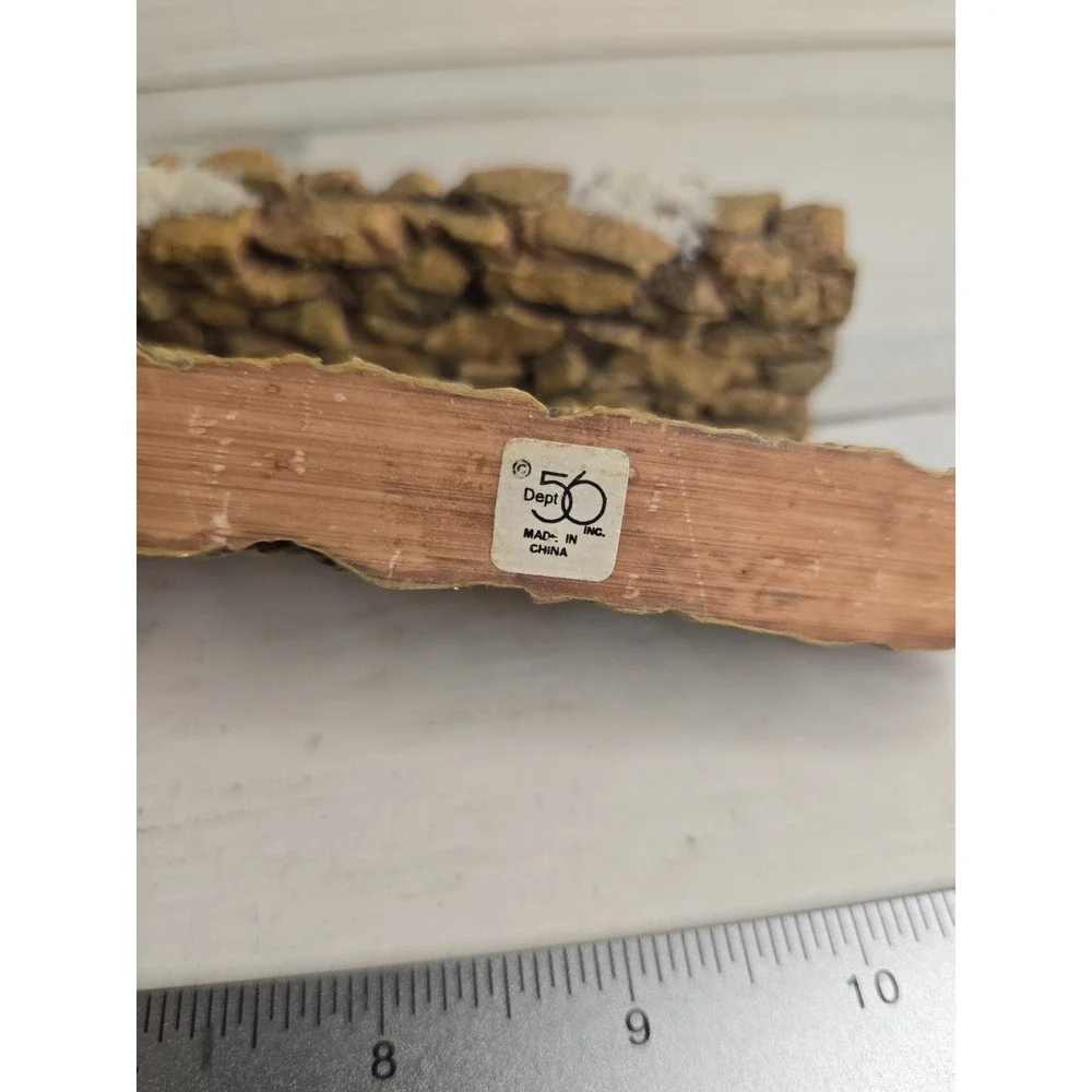 Department 56 Christmas Village Stone Wall Snow Accents Set of 4 Accessory